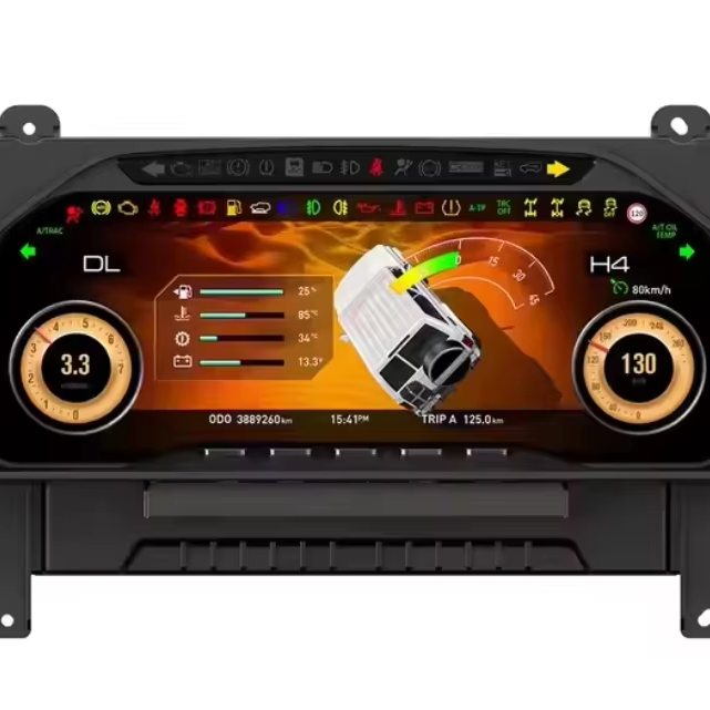 LCD Digital Dashboard Panel Virtual Instrument Cluster CockPit LCD Speedometer for Toyota Land Cruiser LC76 LC75 LC70 LC78 LC79